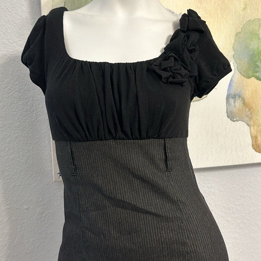 Y2K PINSTRIPE MINI DRESS  BY BCX